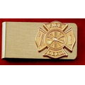 Fire Department Money Clip w/Maltese Cross
